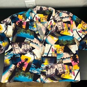 No boundaries short sleeve button up